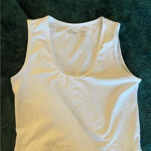 Zyia white crop top workout tops like new white